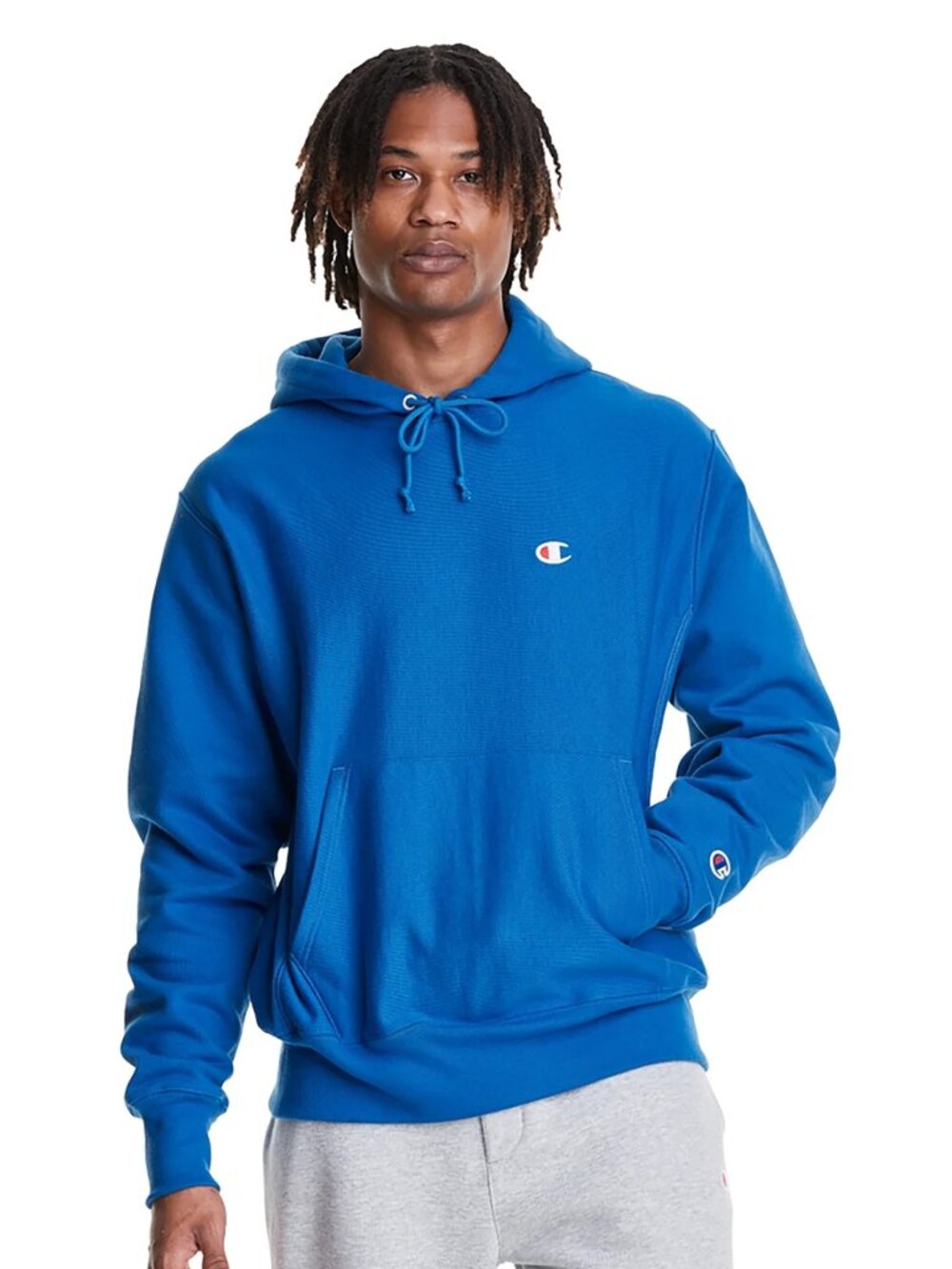 Champion Men's Reverse Weave Hoodie - Blue